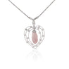 GIA Certified Natural Pink Saltwater Conch Pearl Vintage Necklace