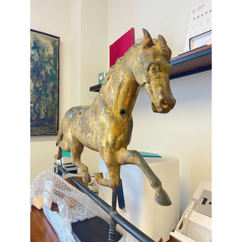 Horse Weathervane in Gold Gilt by J.W Fiske & Company – Assay Jewelers