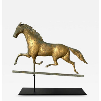 Horse Weathervane in Gold Gilt by J.W Fiske & Company – Assay Jewelers