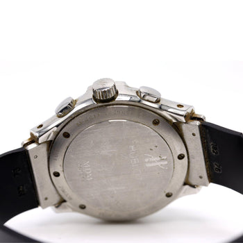 Hublot Elegant MDM 1810.2 Stainless Steel Blue Dial Automatic Chronograph Watch – Assay Jewelers