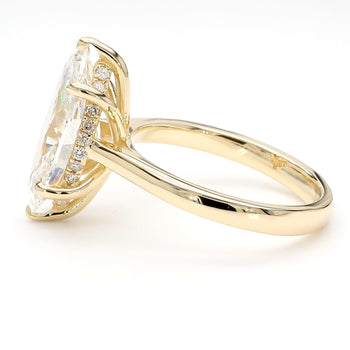 IGI Cert. 3 Carat Marquise Lab Diamond Hidden Halo Engagement Ring – Assay Jewelers
