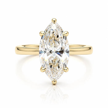 IGI Cert. 3 Carat Marquise Lab Diamond Hidden Halo Engagement Ring – Assay Jewelers