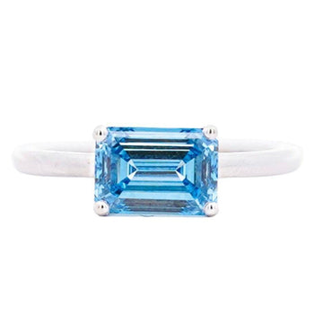 IGI Certified 2.08 Carat Vivid Blue Lab Grown Diamond Engagement Ring – Assay Jewelers