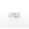 IGI Certified 3.46 Carat Lab Grown Cushion Cut Diamond East West Solitaire Ring