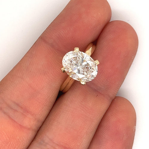 VS1 Lab Grown Diamond in 14k Yellow Gold Solitaire Ring