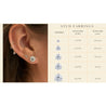 IGI Certified 6 Carat TW Lab Grown Diamond 14K Martini Stud Earrings