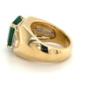 Julius Cohen Signed AGL Certified 5.40 carat Emerald Minor Oil 18k Gold Ring