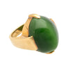 Natural Cats Eye Gump Signed Ring in 14K Yellow Gold