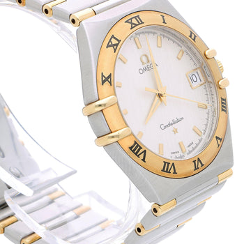 Omega Constellation 1312.30 Two Tone 33mm Roman Bezel White Dial Full Set Watch – Assay Jewelers