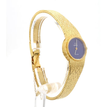 Omega De Ville Lapis Lazuli Dial 18K Gold Manual Wind Watch – Assay Jewelers