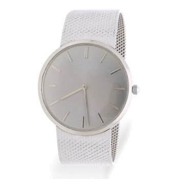 Patek Philippe Calatrava 3468 34mm Gray Dial 18K White Gold Watch – Assay Jewelers