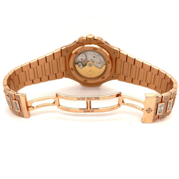 Patek Philippe Nautilus 41mm Automatic 315/190 & Diamond 18K Rose Gold Watch – Assay Jewelers