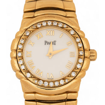 Piaget Tangara 18K Yellow Gold & Diamond Bezel Ladies Watch – Assay Jewelers