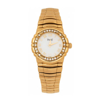 Piaget Tangara 18K Yellow Gold & Diamond Bezel Ladies Watch – Assay Jewelers