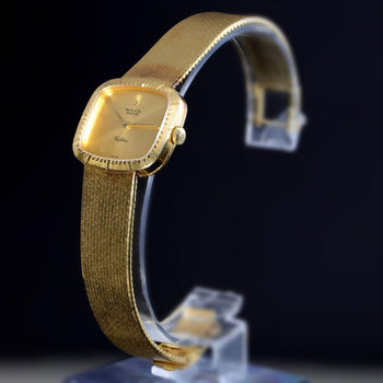 Rolex Cellini 4082 Gold Dial 18K Yellow Gold Bracelet Circa 1976 Vintage Watch – Assay Jewelers