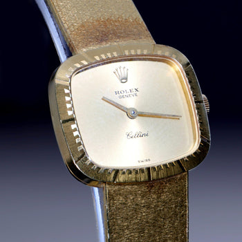 Rolex Cellini 4082 Gold Dial 18K Yellow Gold Bracelet Circa 1976 Vintage Watch – Assay Jewelers