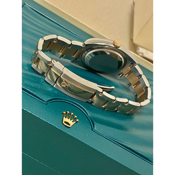 Rolex Datejust 36 mm quadrante e bracciale Jubilee con quadrante nero e indici orari con diamanti – Assay Jewelers