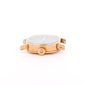 Rolex Orchid Blue Dial 18K Yellow Gold Vintage Cocktail Ladies Watch Face – Assay Jewelers