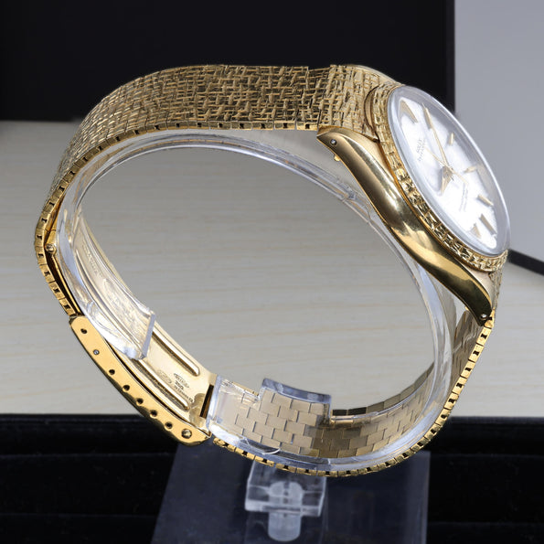 Rolex Oyster Perpetual 1028 18K Gold 34mm Watch Vintage 1963 w/box