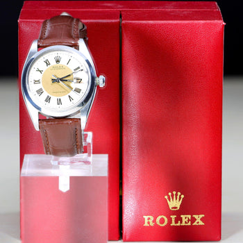 Rolex Oysterdate Precision 6694 Two-Tone California Dial Circa 1959 Vintage Watch – Assay Jewelers