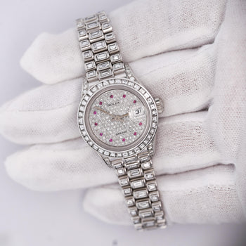 Rolex Platinum DateJust Presidential Watch 15 Carat Diamond 26mm – Assay Jewelers