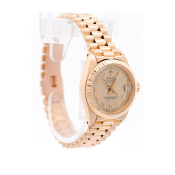 Rolex President Datejust 26mm Fluted 18K Gold Ladies Watch – Assay Jewelers