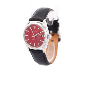 Rolex Red Dial Precision Oyster Date 34MM Watch – Assay Jewelers