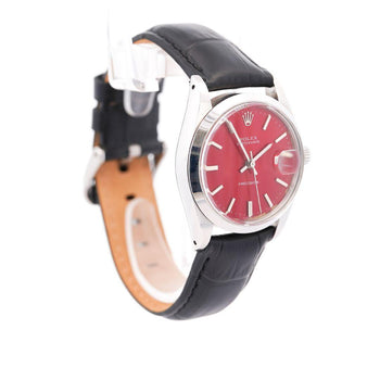 Rolex Red Dial Precision Oyster Date 34MM Watch – Assay Jewelers