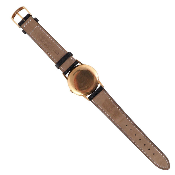 Rolex Speckled Gold Dial 33MM 18K Gold Precision Leather Watch