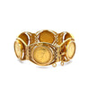 Russian Imperial 10 Ruble Nicholas II 1898 22K & 18K Gold Coin Bracelet