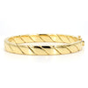 Tiffany & Co. 18K Gold Twisted Rope Flat Hinged Bangle Bracelet