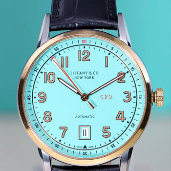 Tiffany & Co. CT60 Tiffany Blue Dial Two-Tone 40mm Full Set Watch – Assay Jewelers