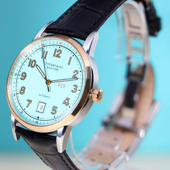 Tiffany & Co. CT60 Tiffany Blue Dial Two-Tone 40mm Full Set Watch – Assay Jewelers