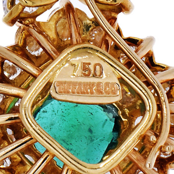 Tiffany and Co. Signed Emerald and Diamond Drop Earrings – Assay Jewelers
