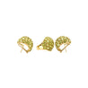 Vintage 25 Carat Peridot Ring & Earring 18K Yellow Gold Jewelry Set