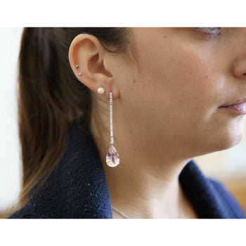 Vintage 26 CTTW Aquamarine, Kunzite & Diamond Detachable Mix/Match Earrings – Assay Jewelers