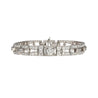 Vintage Art Deco 10 Carat Diamond Platinum Filigree Bracelet