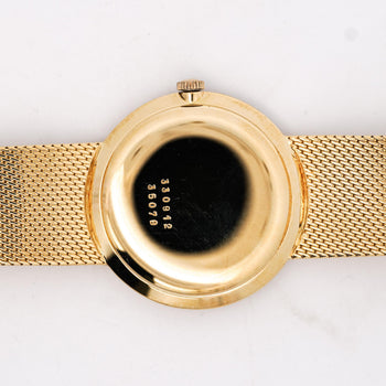 Vintage Baume Mercier 18K Yellow Gold Manual Wind Mesh Bracelet Watch – Assay Jewelers