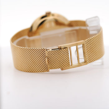 Vintage Baume Mercier 18K Yellow Gold Manual Wind Mesh Bracelet Watch – Assay Jewelers