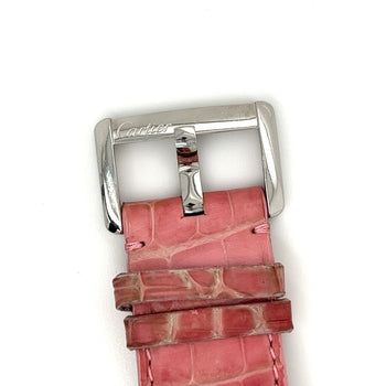 Vintage Cartier Divan 2612 Ladies Wrist Watch W/ Pink Leather Strap – Assay Jewelers