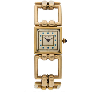 Montre Cartier Anciens à maillons carrés en or 14 carats - 21 mm - femme – Assay Jewelers