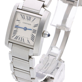 Vintage Cartier Tank Francaise W51008Q3 Silver Dial Steel Quartz Watch 20x25mm – Assay Jewelers