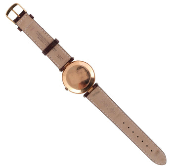 Vintage Patek Philippe 18K Gold 35mm Manual Wind Watch on Leather – Assay Jewelers