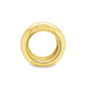 Vintage Pomellato 15MM Wide Frame Band Ring In 18K Yellow Gold