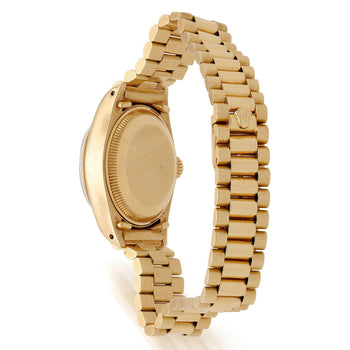 Vintage Rolex 6917 Datejust Presidential 23mm Brown Diamond Dial Gold Watch – Assay Jewelers
