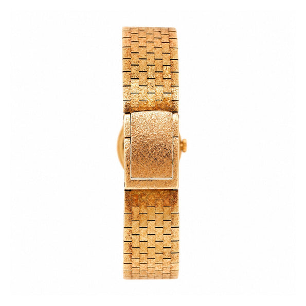 Vintage Rolex Cellini Manual Gold Frosted Integral Bracelet Watch