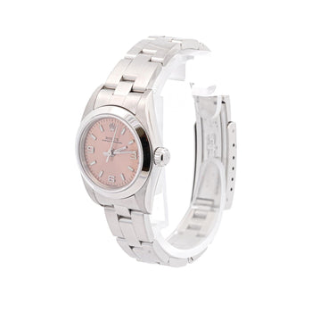 Vintage Rolex Ladies Oyster Perpetual 76080 Pink Dial Watch | Box & Papers – Assay Jewelers