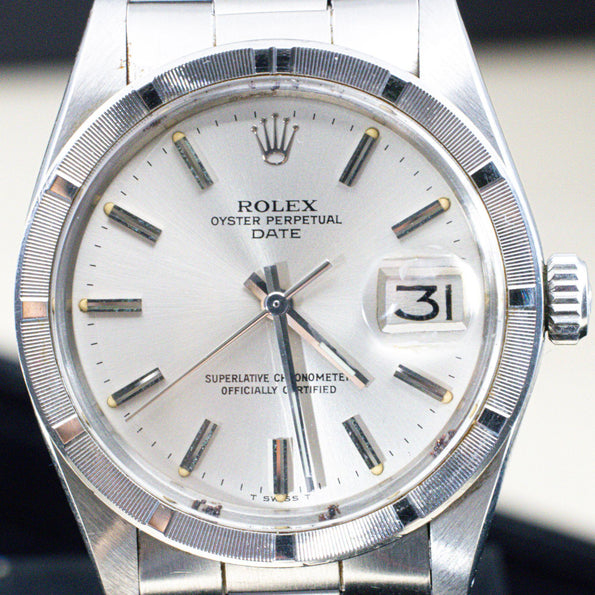 Vintage Rolex Oyster Perpetual Date Ref 1501 34mm Watch