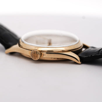 Vintage Rolex Precision 12325 Gold Manual Wind Sub Dial On Leather Watch – Assay Jewelers