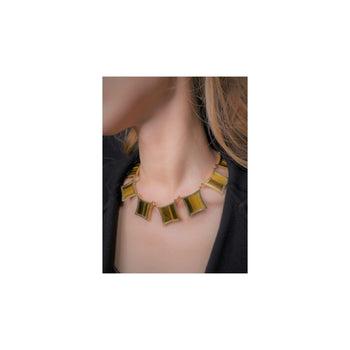 Vintage Tigers Eye Quartz and 18K Gold Necklace, G. Vascellari Signed – Assay Jewelers